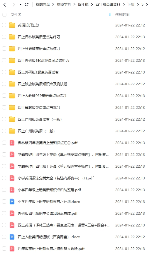 图片[14]-四年级英语资料