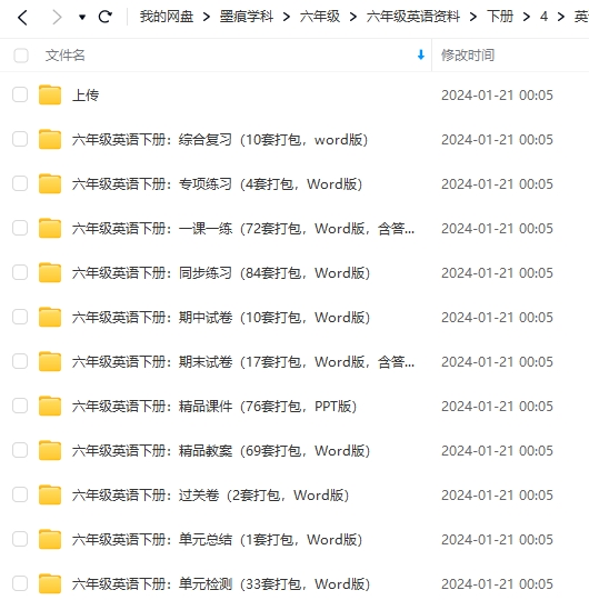 图片[14]-六年级英语资料